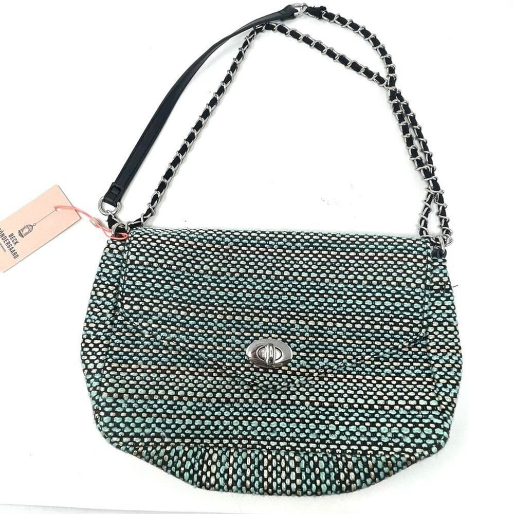 Beck Sundergaard Tweed Chain Strap Crossbody Bag